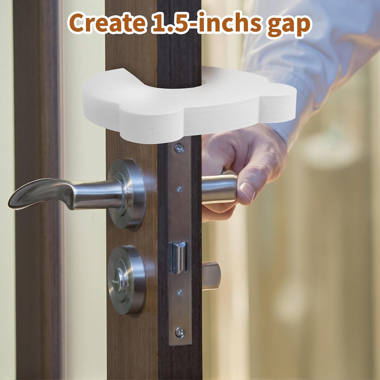 Door Pinch Guards 4PCS Baby Proof Doors Extra Soft Foam, Sleek Design, Child Safety, Baby Safety Finger Protectors -Prevents Finger Pinch Injuries, Slamming Doors, Door Stoppers for Kids