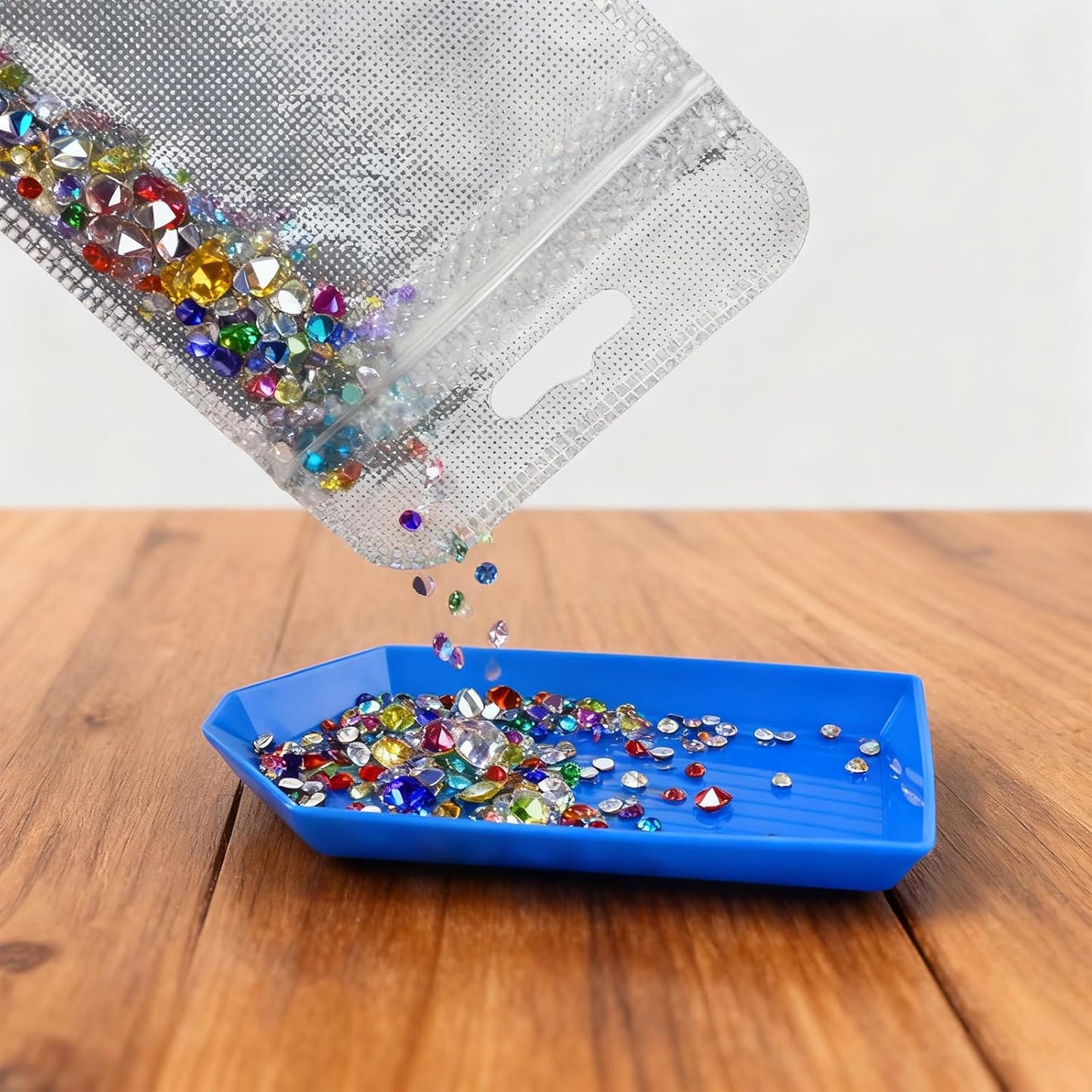 100PCS Diamond Painting Beads Storage Bags – 4.3'' x 2.7'' Small Reusable Ziplock Jewerly Bags Pouches for DIY Diamond Art, Gem & Bead,Samples,Small Items,Craft Supplies Storage Accessories