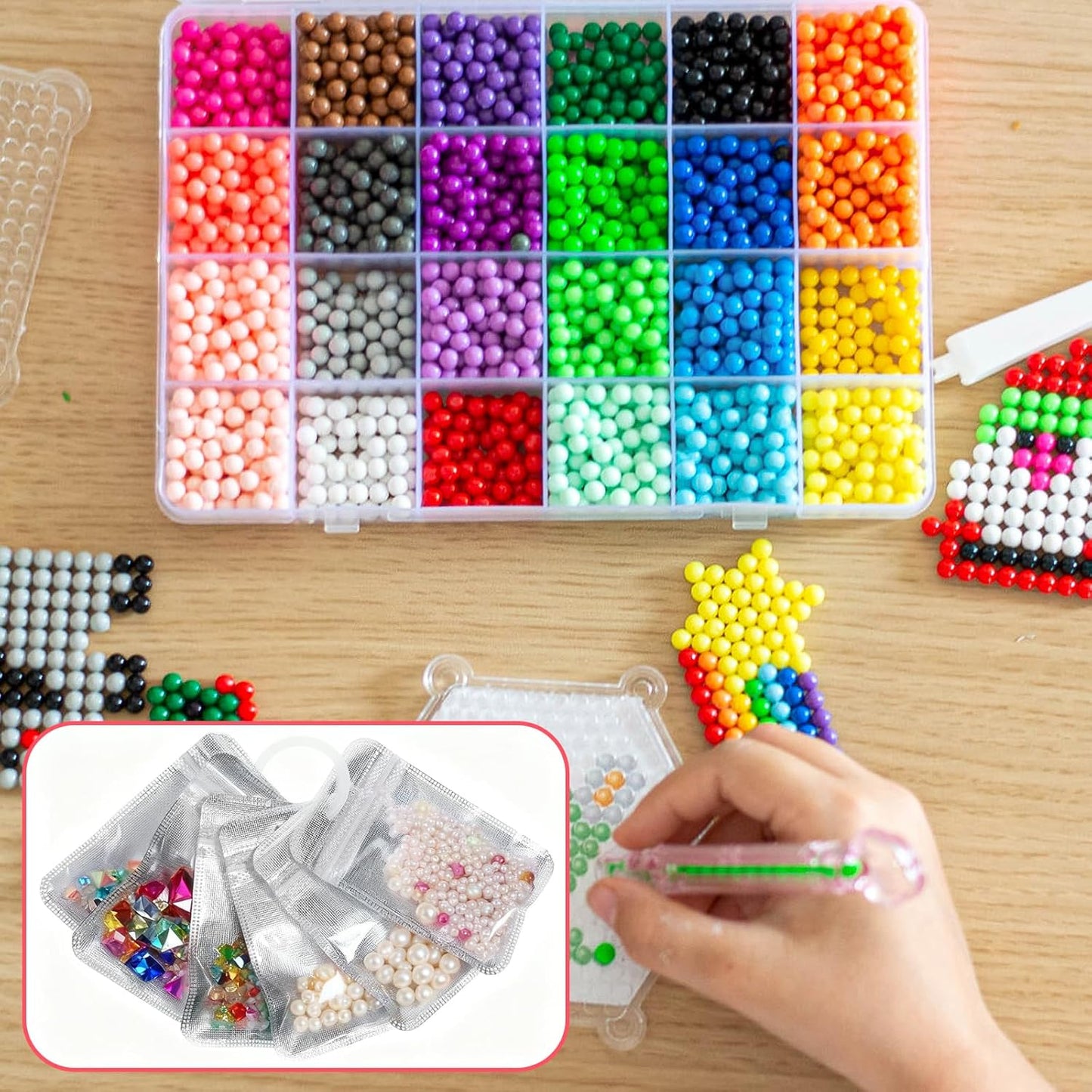 100PCS Diamond Painting Beads Storage Bags – 4.3'' x 2.7'' Small Reusable Ziplock Jewerly Bags Pouches for DIY Diamond Art, Gem & Bead,Samples,Small Items,Craft Supplies Storage Accessories