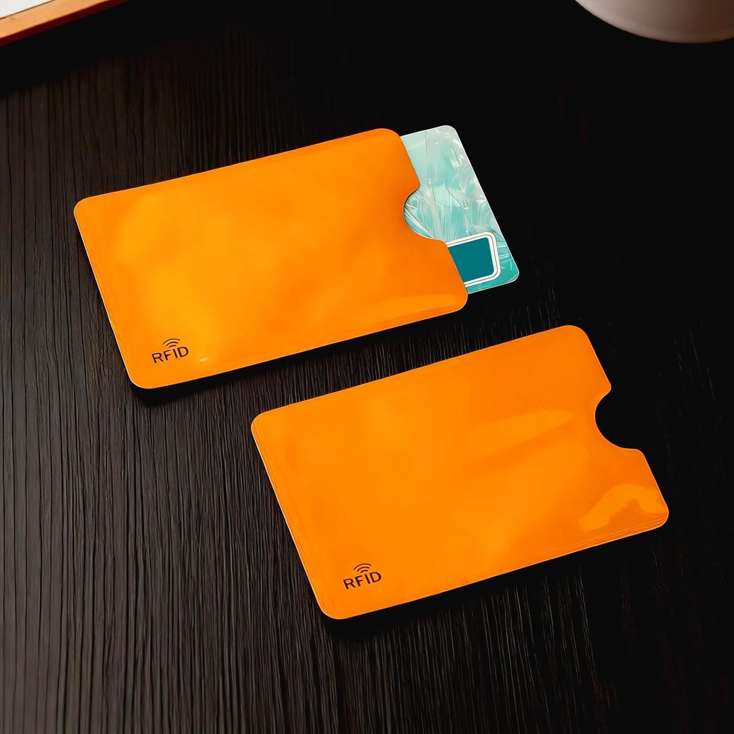 24-Pack Travel RFID Blocking Sleeves - 2.48'' x 3.58'' Multicolor Identity Theft Protection Secure Cred Card Protecor Holders - Waterproof aluminum Foil Slim Design easily into your Wallet