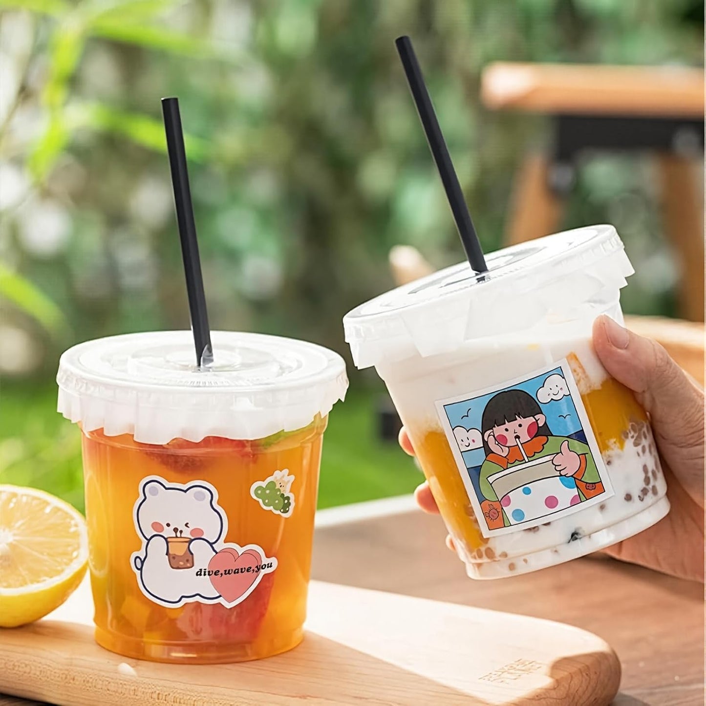 200-Pack 4.5 Inch Leak-Proof Cup Lid Liners – White Round Sealing Pads Lid Covers for Plastic Drink Cups, Milk Tea, Coffee, Bubble Tea Water Bottles – Spill-Proof Film Pads for Beverage Containers