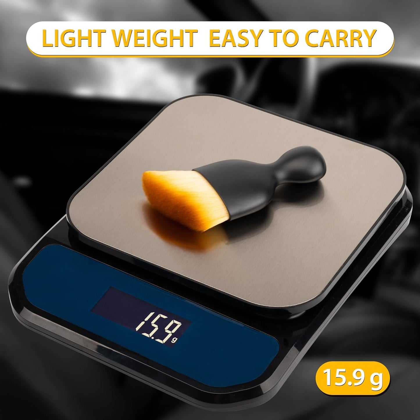 2PCS Car Interior Detailing Brush, Auto Car Detailing Brush Dusting Brush, Soft Bristles Car Interior Cleaning Tool for Dashboard Interior, Exterior, Skylight, Leather, Dust Brush, Brown