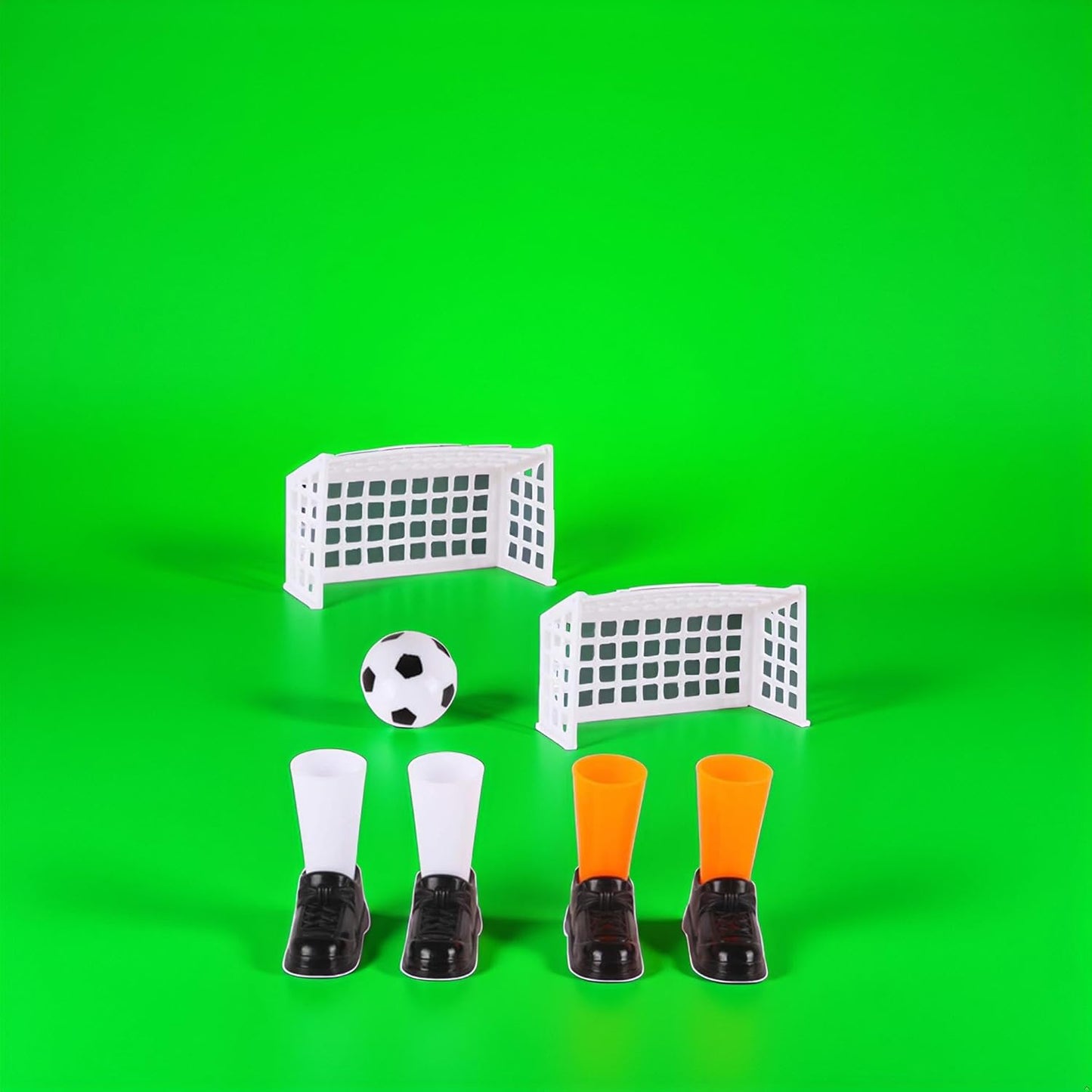 1 Set Finger Soccer Game Finger Footballs Match Funny Finger Table Game Set with Two Goals for Fans Club Party
