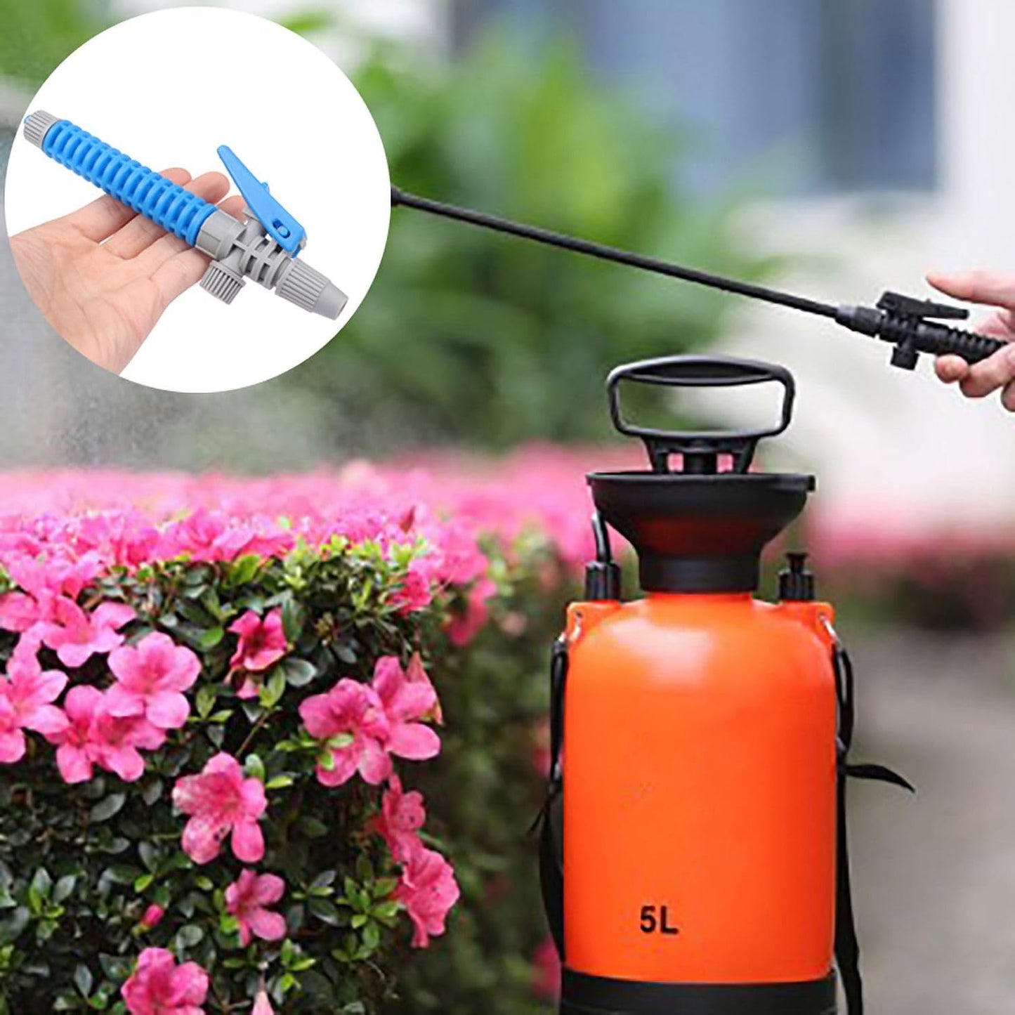 1Pc Random Color 3L/5L/8L Trigger Sprayer Handle Agricultural Sprayers Accessory Part Garden Sprayer Switch Head Watering Tool, Lawn and Garden Sprayers