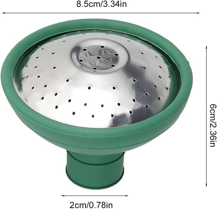 Green Universal Garden Watering Can Rose Head Water Sprinkler Sprayer Fit All Watering Can Rose Watering Can Spout Cover Nozzle Replacement Gardening Watering Equipment