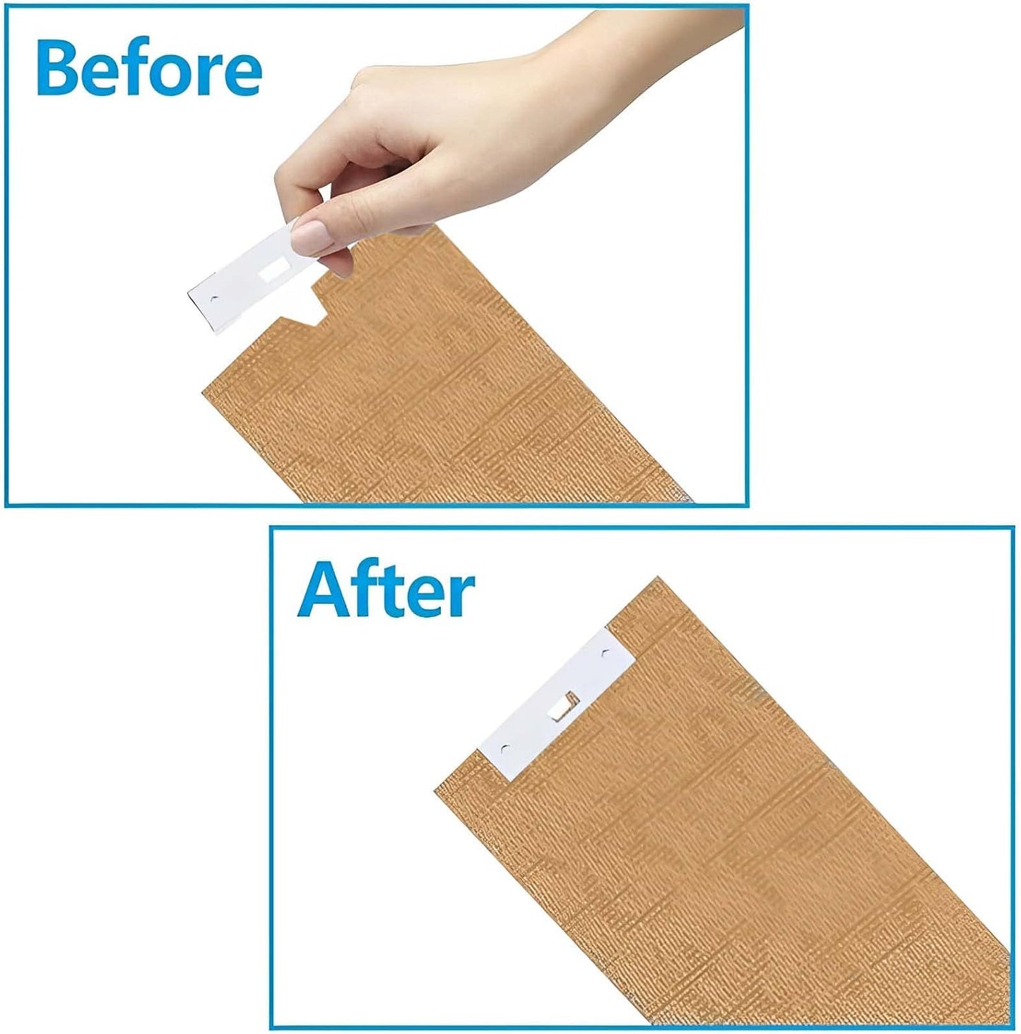 20 PCs Vertical Blind Repair Vane Metal Tabs Replacement Fixer Kit for Slats