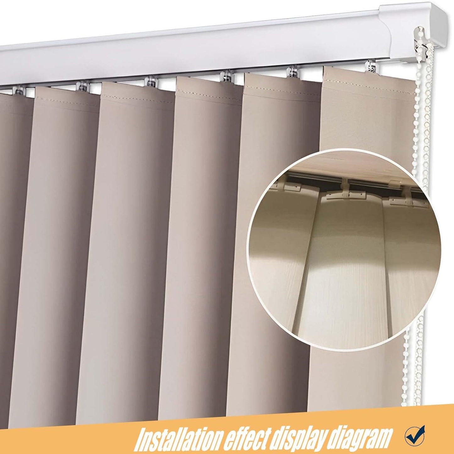 20 PCs Vertical Blind Repair Vane Metal Tabs Replacement Fixer Kit for Slats