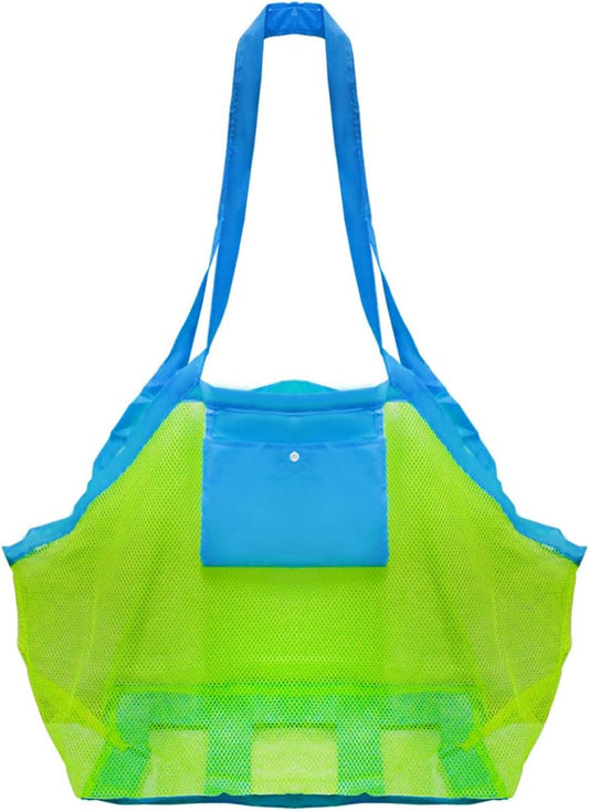 Mesh Beach Toys Bag Extra Large Bags and Totes Sand Tote Storage Children Toy Organizer Kids Collector Perfect for Holding Stay Away from Christmas Gift