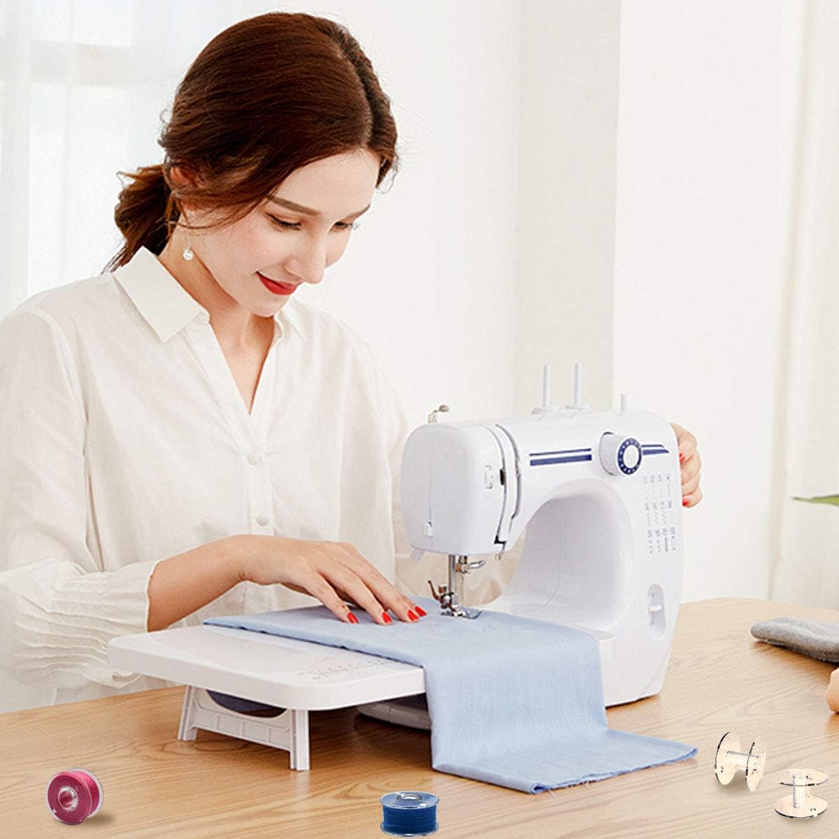 36 Pcs Transparent Plastic Sewing Machine Bobbins with Case for Janome Brother Singer Babylock Class 15 Spools Storage Box Juki Pfaff Elna Christmas Gift