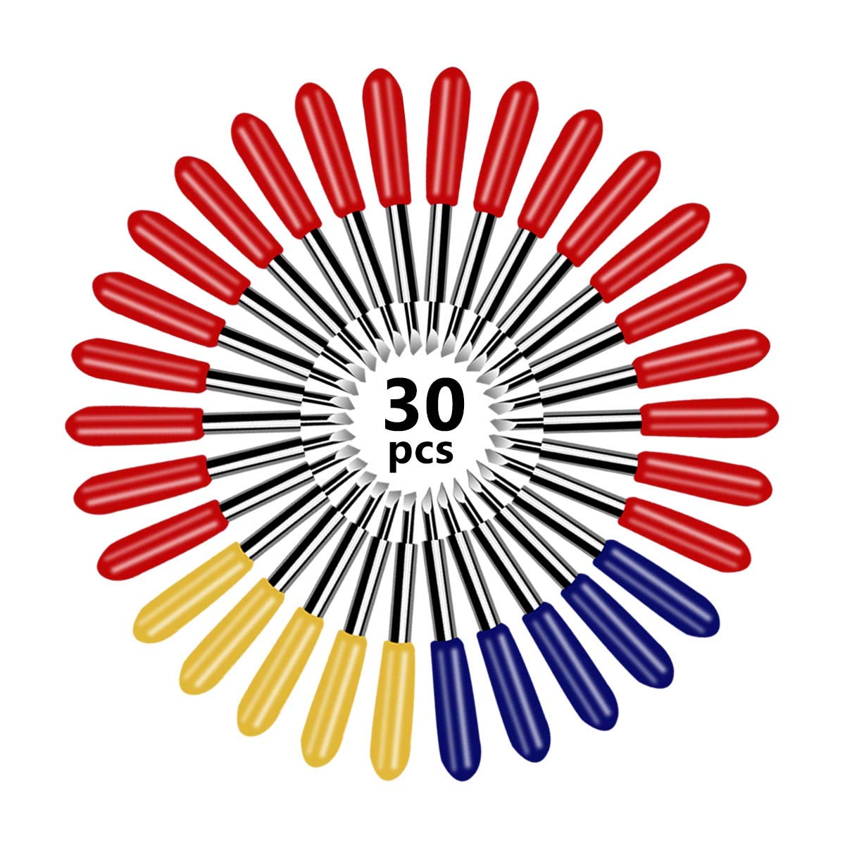 30 Pcs Replacement Blades for Explore Air 2 Blade Maker Expression Vinyl Cutter Machines Needle Degree 45 60 Cutting Plotter Multi