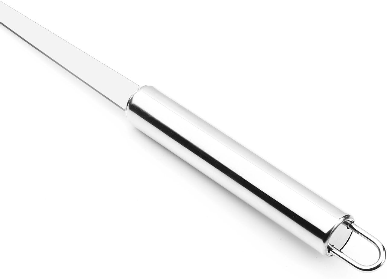 Stainless Steel Fat Skimmer Spoon - Fine Mesh Food Strainer for Grease, Gravy and Foam, Japanese Hot Pot Skimmer with Long Handle