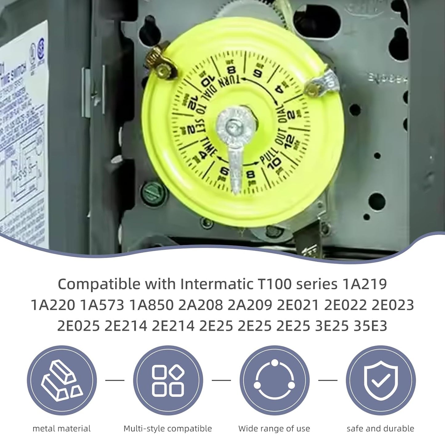 Pool Timer On Off Clips 10 PCS/5 Pairs Time Switch Replacement Trippers Kit 156T1978A Pool Pump Timers Tripper Compatible with Intermatic T100 Series T101 T104 Timers Parts