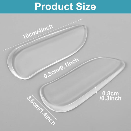 5 Pairs Medial & Lateral Heel Wedge Silicone Insoles, Corrective Adhesive Shoe Inserts for Foot Alignment Knock Knee Pain Bow Legs Osteoarthritis for Men Women