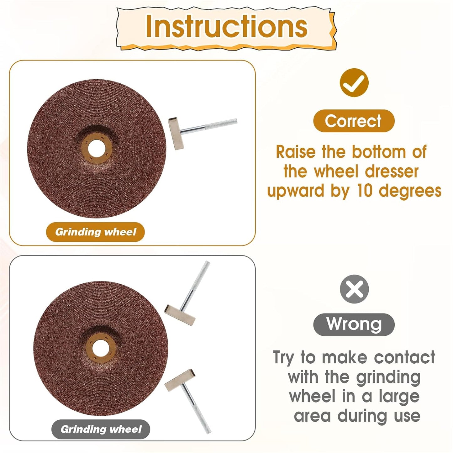 3 Pcs Grinding Wheel Dresser Grinding Wheel Dressing Tool Diamond Wheels Stone Dresser with Flat Diamond Coated Surface for Restore Bench Grinder Truing Deburring Wheels Silver