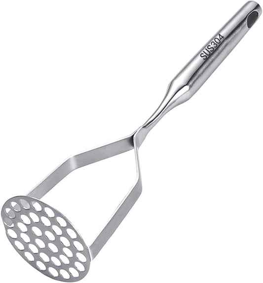 Potato Masher Stainless Steel,Mashed Potatoes Masher Kitchen Tool, Handle Potato Smasher for Potatoes,Avocado, Vegetables, Meat,12Inch Heavy Duty Metal Mashing Utensil, Dishwasher Safe