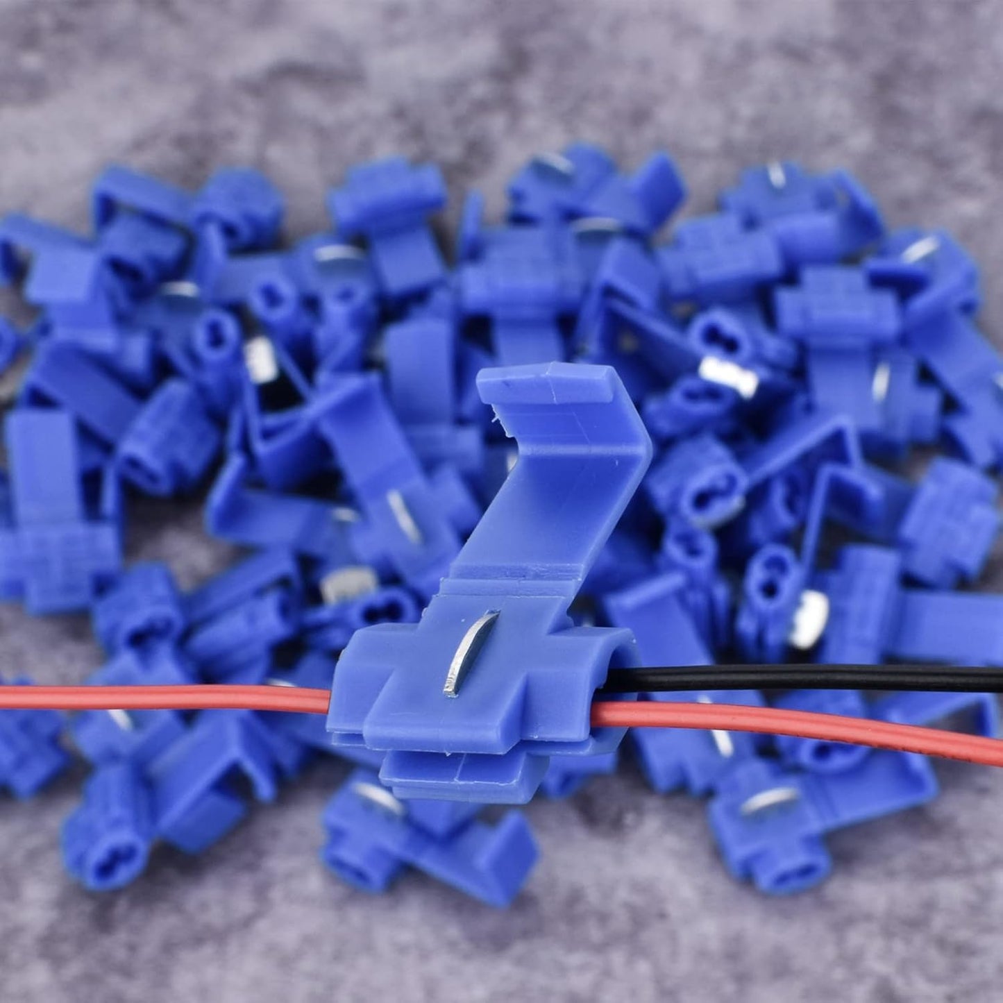 60Pcs Solderless Quick Splice Wire Connectors 18-14 AWG Splice Connector Snap Electrical Wire Connector Cold Pressed Insulated Electric Wire Splice Connectors