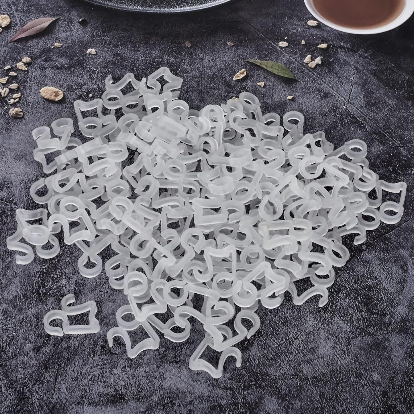 100 Pcs Outdoor Light Clips Hooks for Outdoor String Lights Gutter Clips for Hanging Christmas Village Accessories