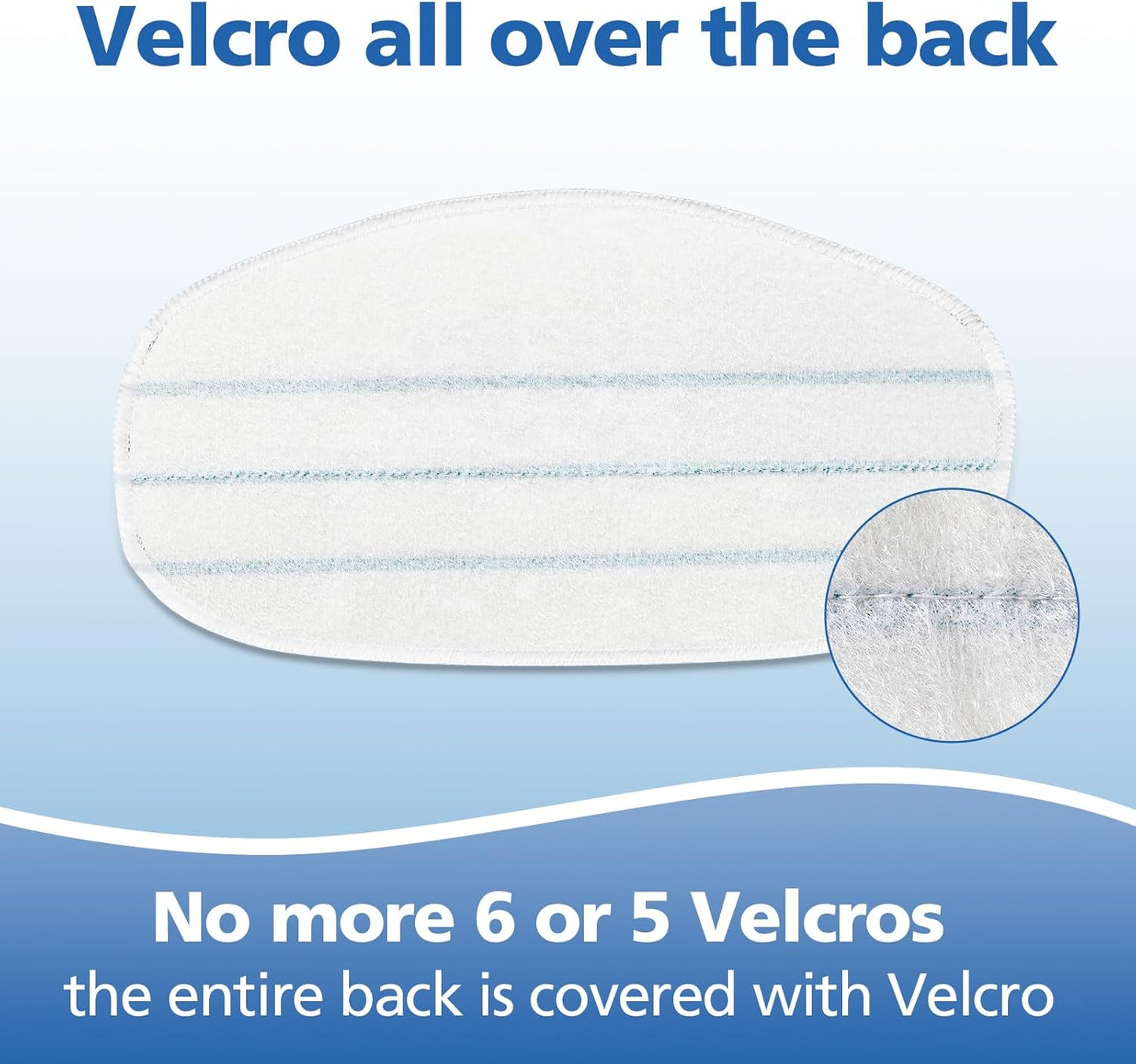 6 Pack Replacement Steam Mop Pads Compatible for PurSteam ThermaPro 10-in-1