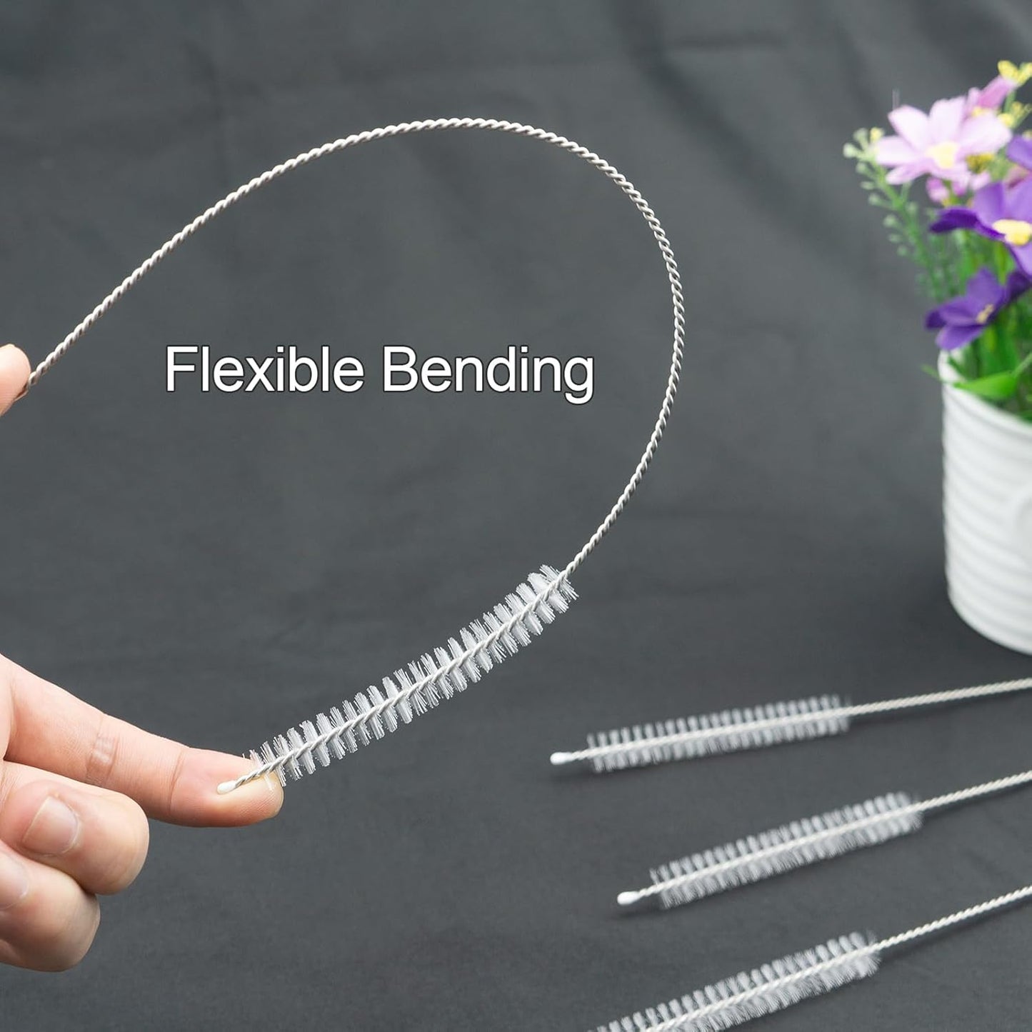 10 PCS Straw Cleaner Brush and 10 Pcs Replacement Color Straw for Stanley Cup 40 oz 30 oz 64 oz Tumbler