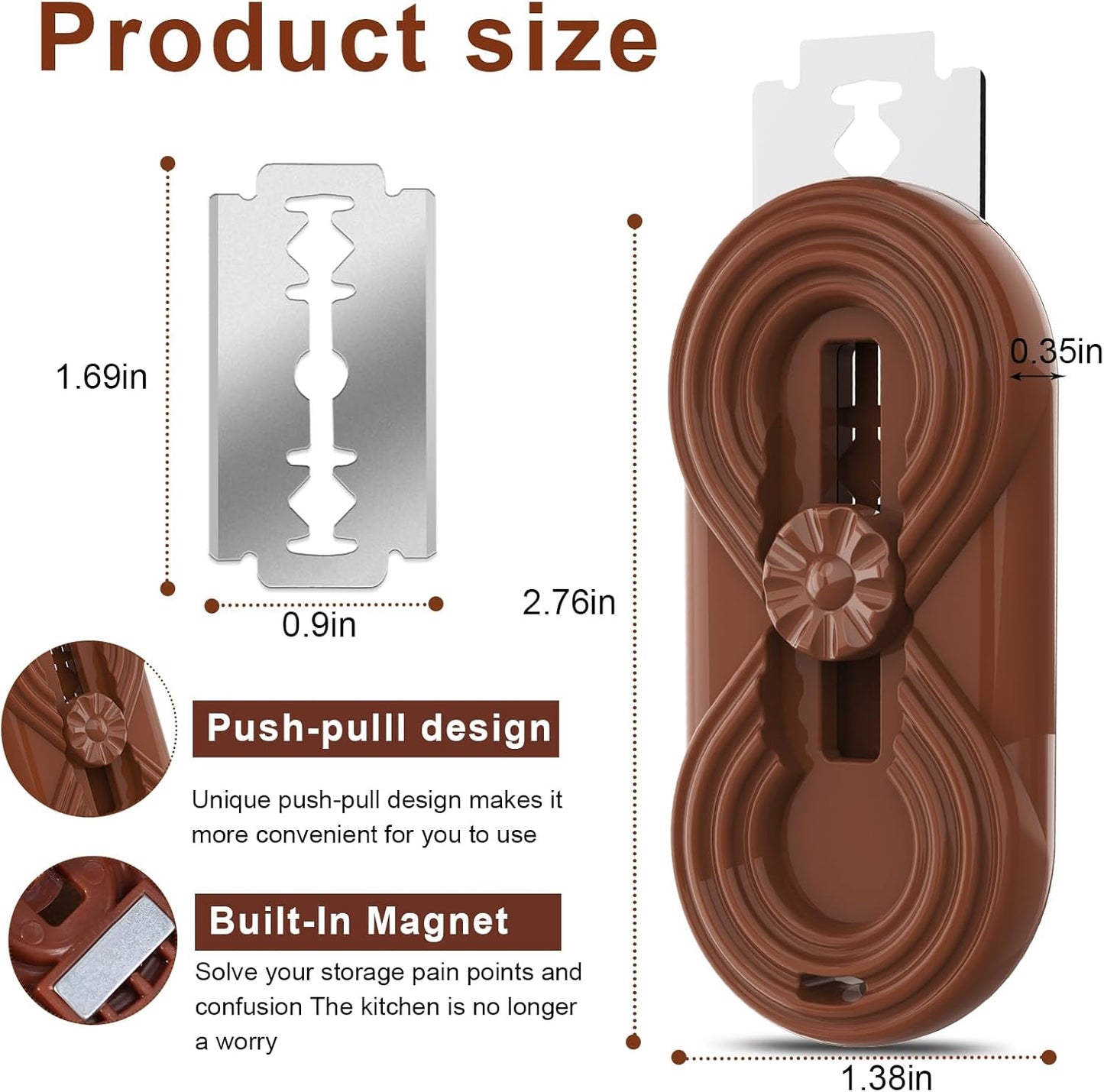 Bread Lame Dough Scoring Knife, Bread Scoring Tool,Upgraded Retractable & Magnetic Design, Anti-Slip Handle Professial Sourdough Tool for Homemade Sourdough Bread with 5 Blades