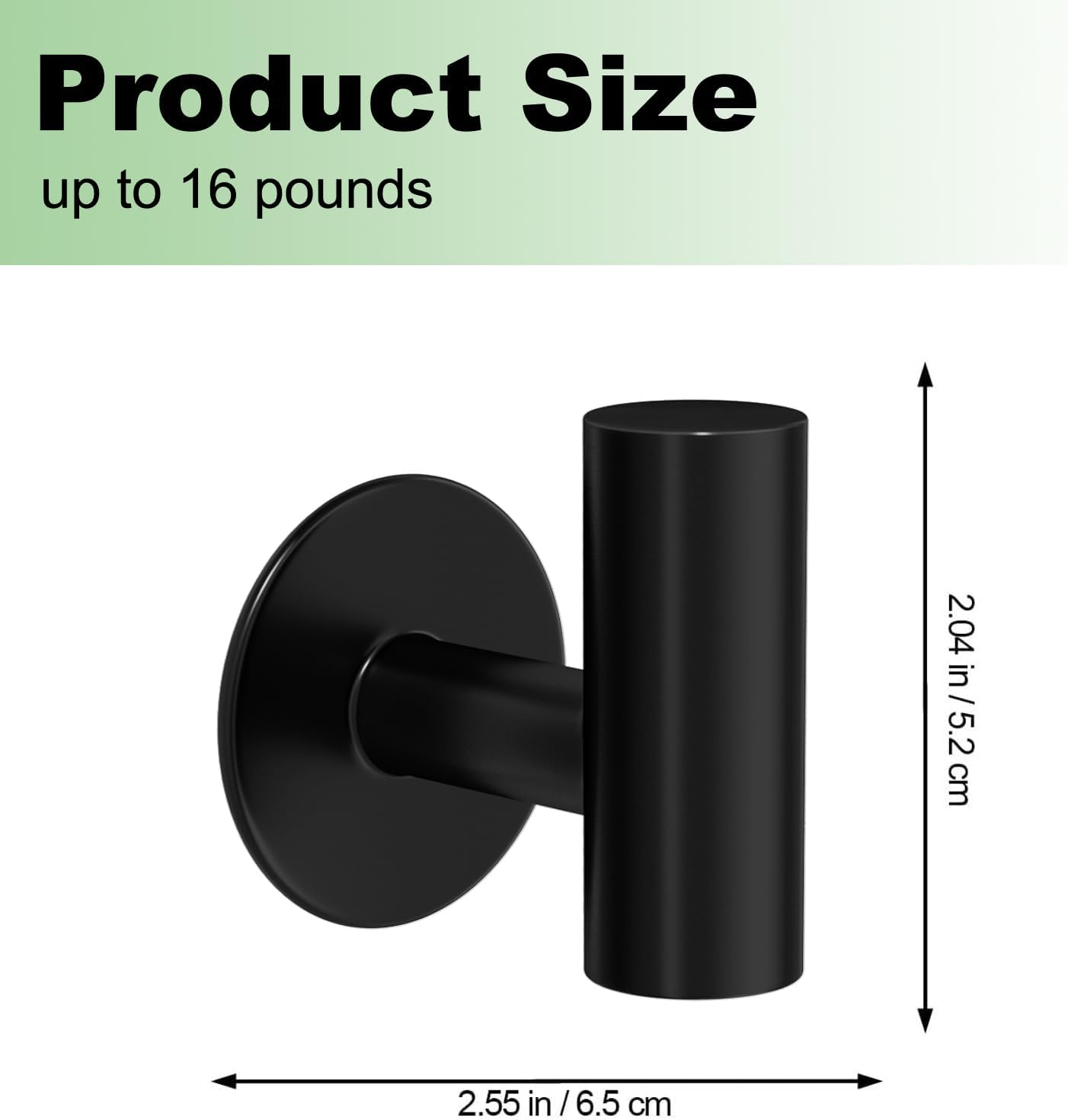4 Pack Adhesive Towel Hooks for Bathroom, Waterproof Wall Mount Towel Holder, Matte Black Wall Robe Hook, Stainless Steel Heavy Duty Door Hanger Towel Hook for Kitchen, Bedroom, Hotel