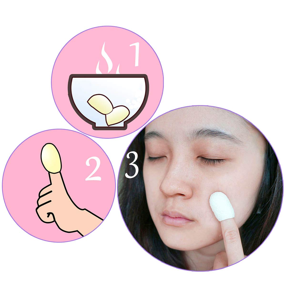Petluno 100pcs Fresh Natural Silk Ball Cocoons Facial Cleanser Balls Healthy Skin Care Scrub Face Massage