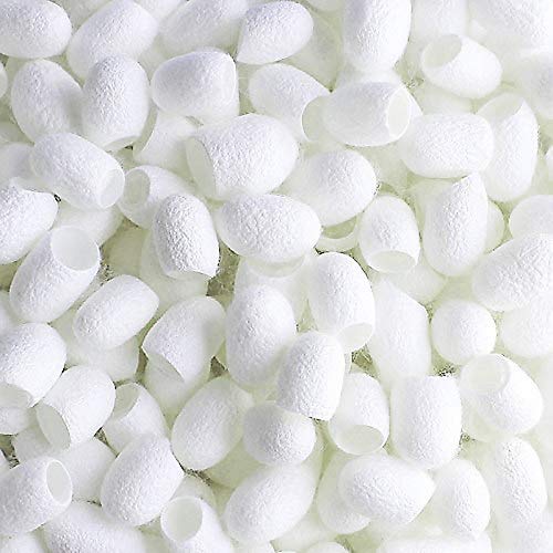 Petluno 100pcs Fresh Natural Silk Ball Cocoons Facial Cleanser Balls Healthy Skin Care Scrub Face Massage