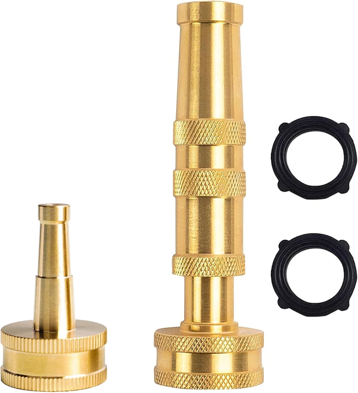 Garden Hose Adapter + Nozzle Twist and Nozzle Jet