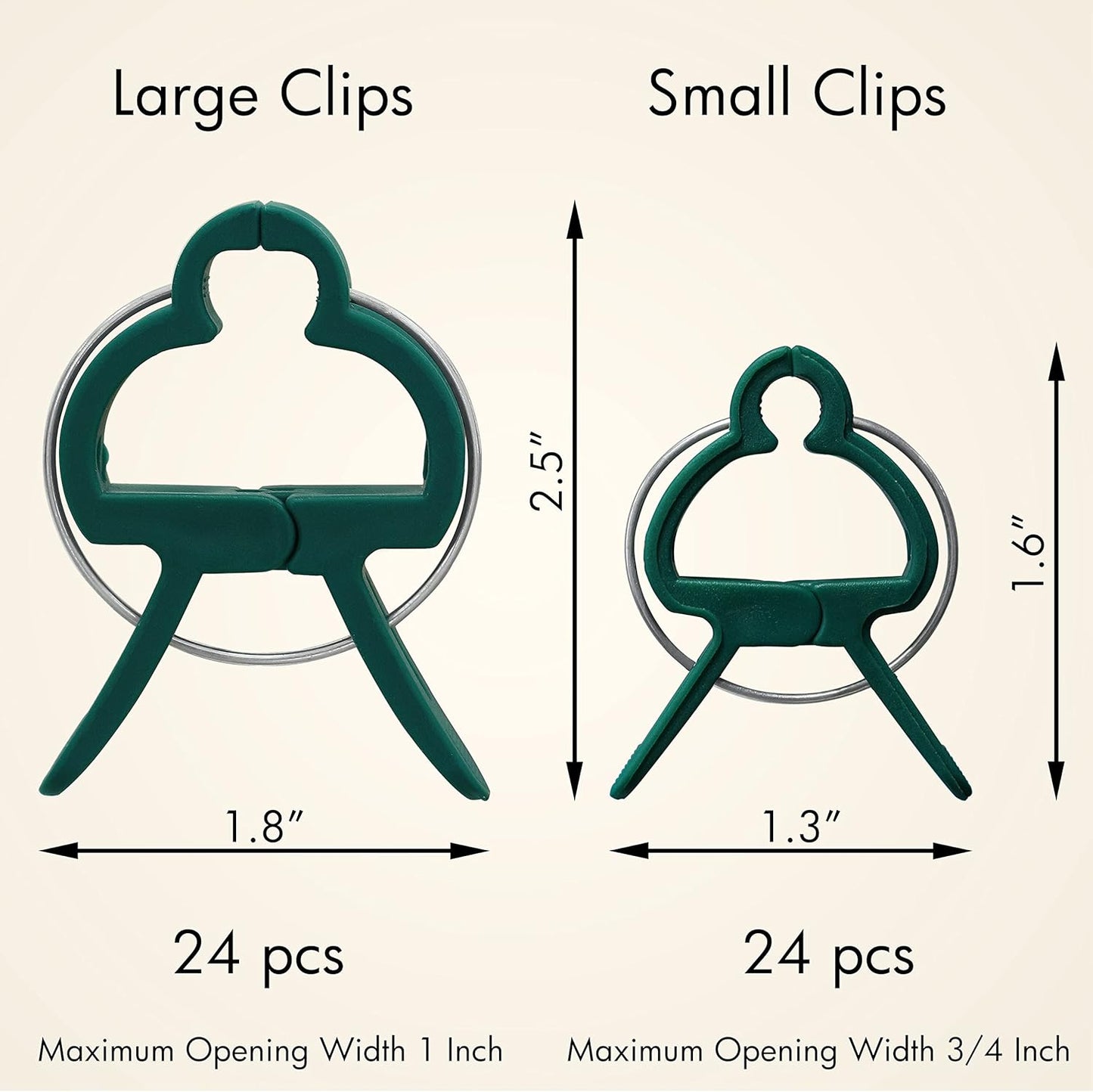 48 Pcs Garden Plant Clips, Plant Support Clips for Securing Stems, Flowers or Climbing Vines to Tomato Cages, Trellis