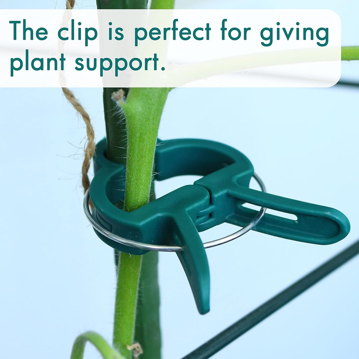 48 Pcs Garden Plant Clips, Plant Support Clips for Securing Stems, Flowers or Climbing Vines to Tomato Cages, Trellis