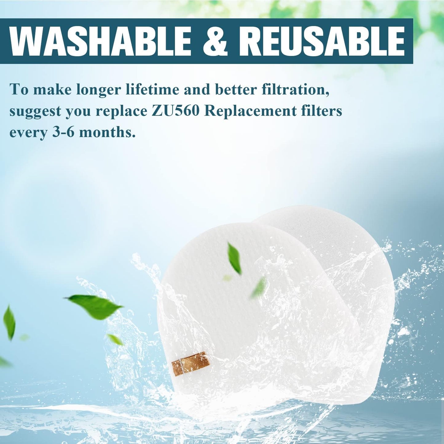 ZU560 Filter Replacement Compatible with Shar-k Rotator Navigator Zero-M Lift-Away Speed Upright Vacuum ZU560C, ZU561, ZU562, ZU572, UV572CCO, UV650, Replaces Part XFFK560, XHEPA560