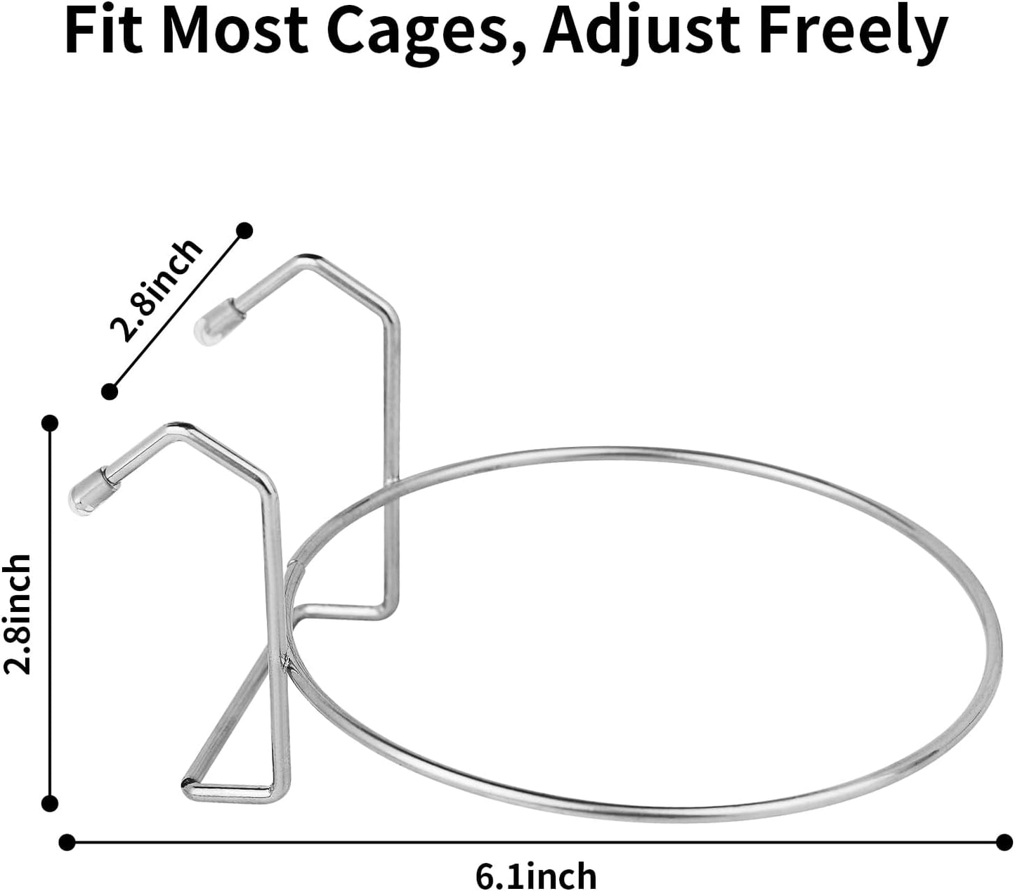 2PCS Kennel Water Bowl Hanging,Stainless Steel Puppy Bowls for Small Dog Cage,Kennel, Crate, Catio Accessories,Dog Crate Water Bowl Dish Feeder Food Holder No Spill(8oz/1cup)
