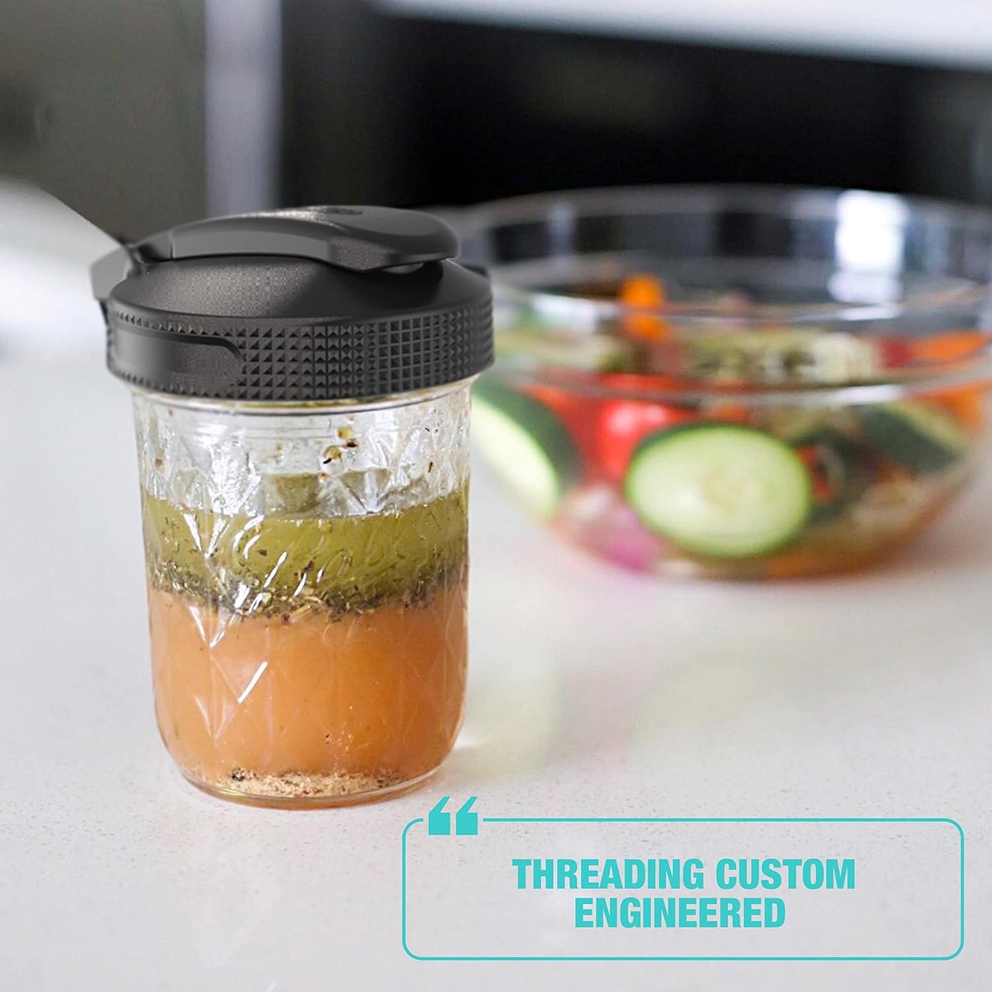 Multi Top Flip Cap Mason Jar Lid - Regular Mouth Mason Jar Pour Lids Small Mouth Mason Jar Lids Pour Spout and Flip Cap – Sip, Pour, Store & More - Leakproof Mason Jar Pour Spout Lid 2-Pack