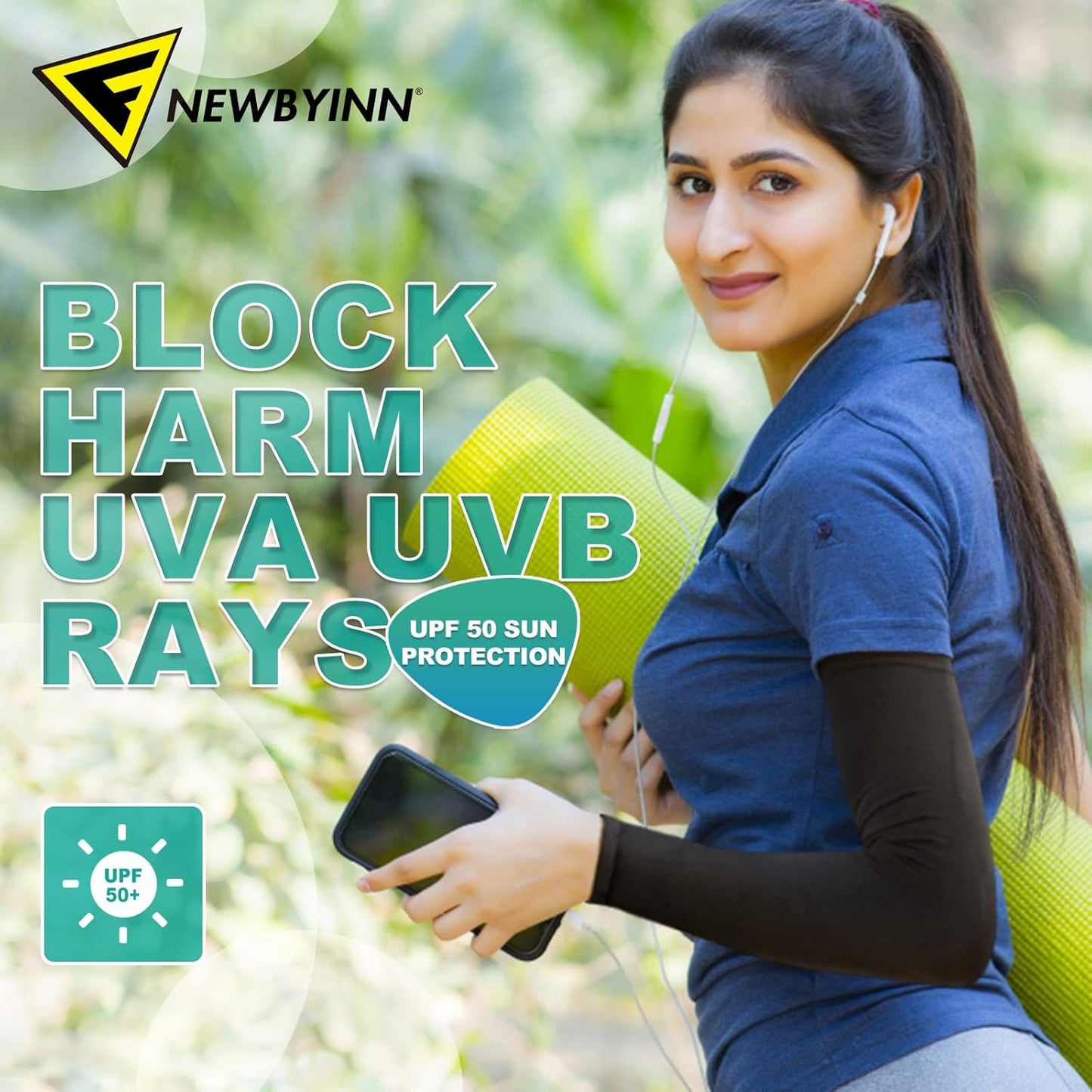 Arm Sleeves for Men Women Youth, UV Sun Protection, Tattoo Cover Up, Cooling, Compression Sports Sleeve - 2 & 4 Pairs