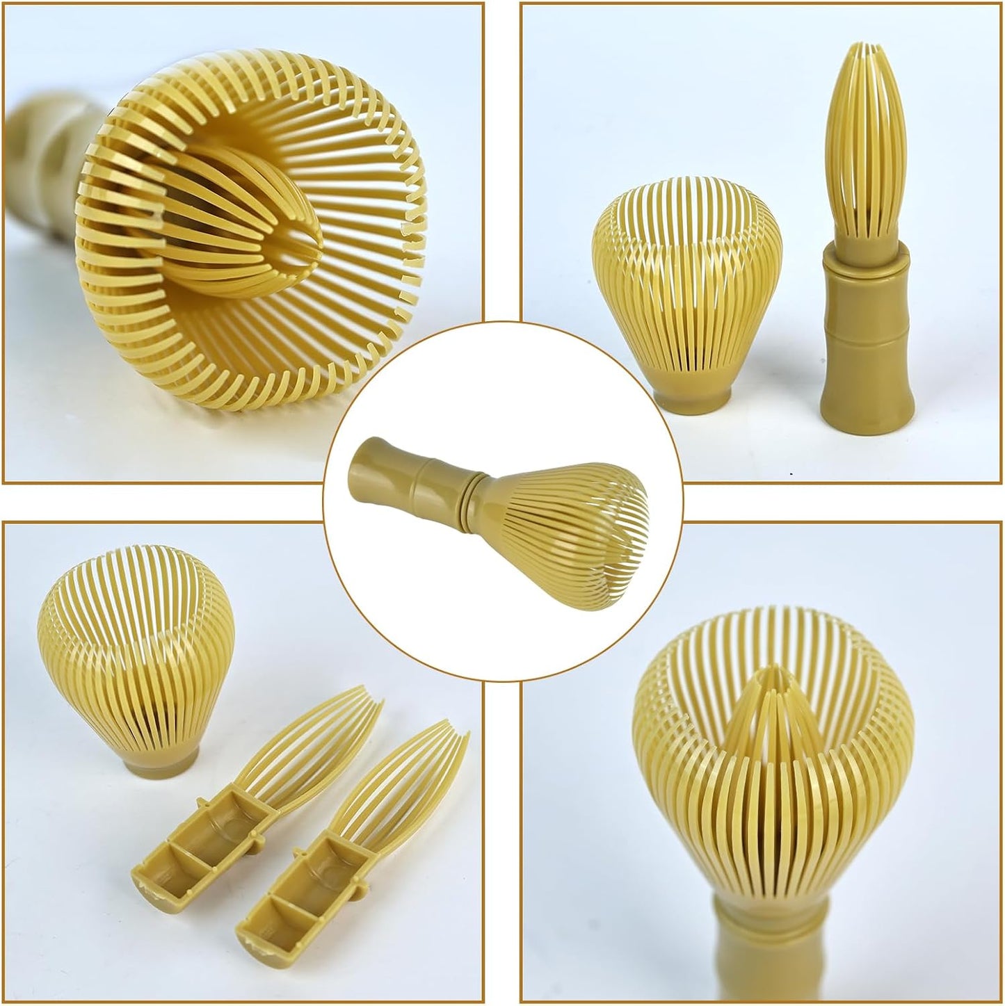 1 Pcs Resin Matcha Whisk, 2.36×4.72inch Food-Grade Durable Chasen for Matcha Powder, Traditional Tool with Easy-Clean Design, Compact Whisk for Home & Travel Use (Whisk)