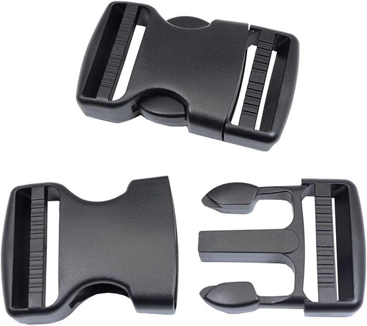 Side Release Buckles 5/8,3/4,1,1-1/4,1-1/2,2 inch Heavy Duty Plastic Buckle Clips Snaps Backpack Buckle Replacement