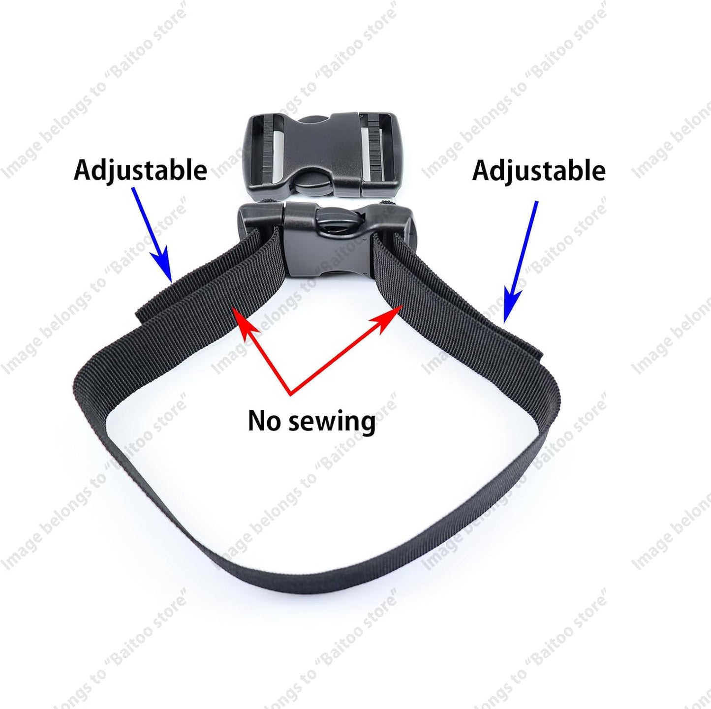 Side Release Buckles 5/8,3/4,1,1-1/4,1-1/2,2 inch Heavy Duty Plastic Buckle Clips Snaps Backpack Buckle Replacement