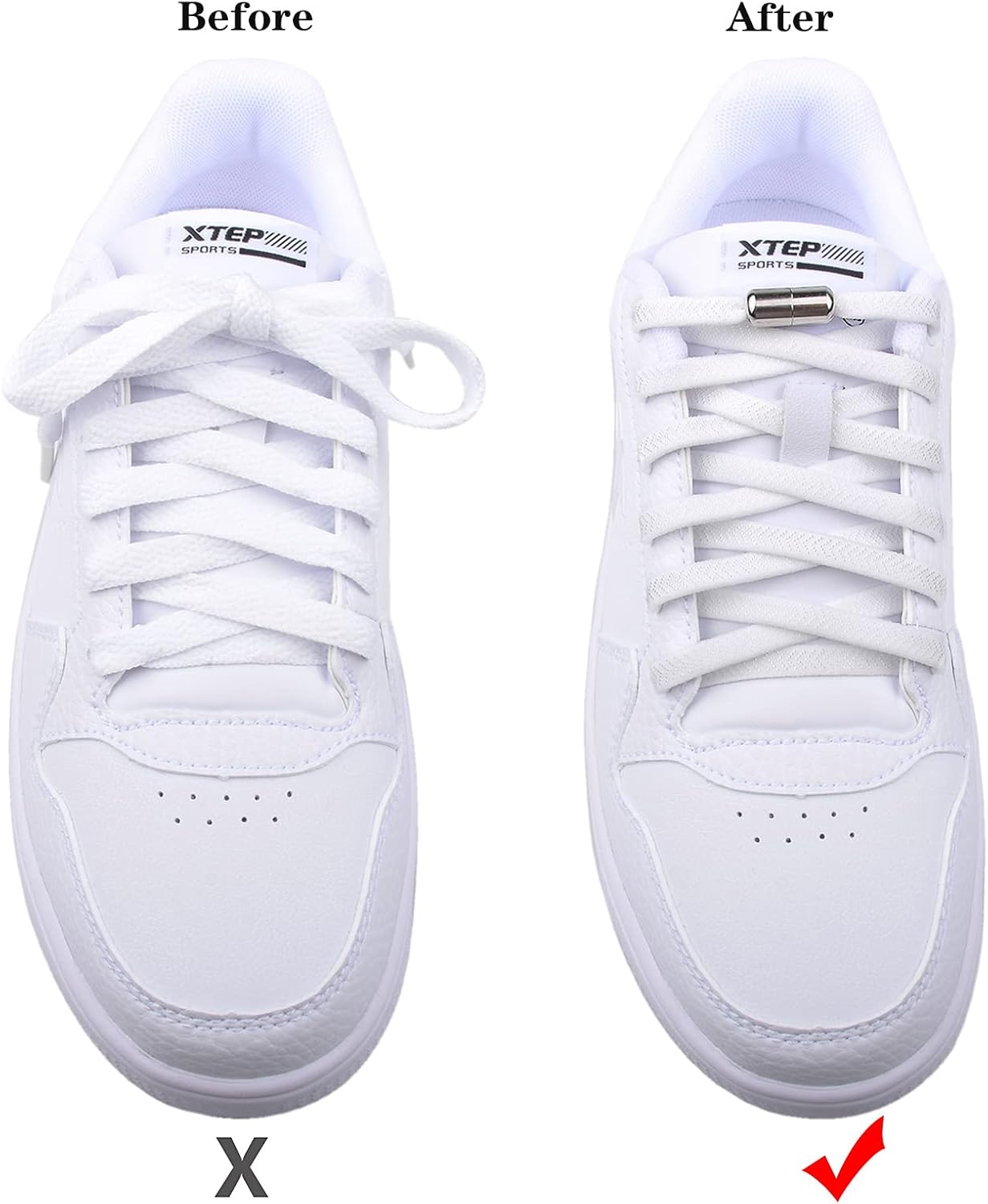 No Tie Shoe Laces for Kids and Adults, Tieless Elastic Shoelaces for Sneakers