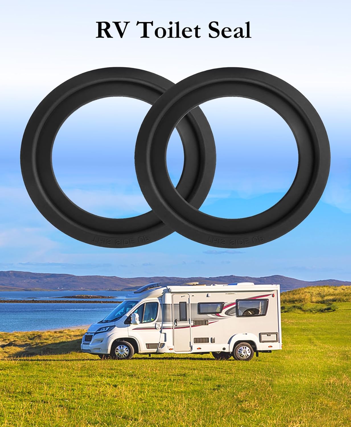 RV Toilet Seal Replacement 2-Pack for Dometic 300/310/320 Toilets, High-Grade Flush Ball Seal Gasket Kit 385311658 - Durable Rubber, Easy Installation, Fix Leakage & Odor, for Camper/Travel Trailers