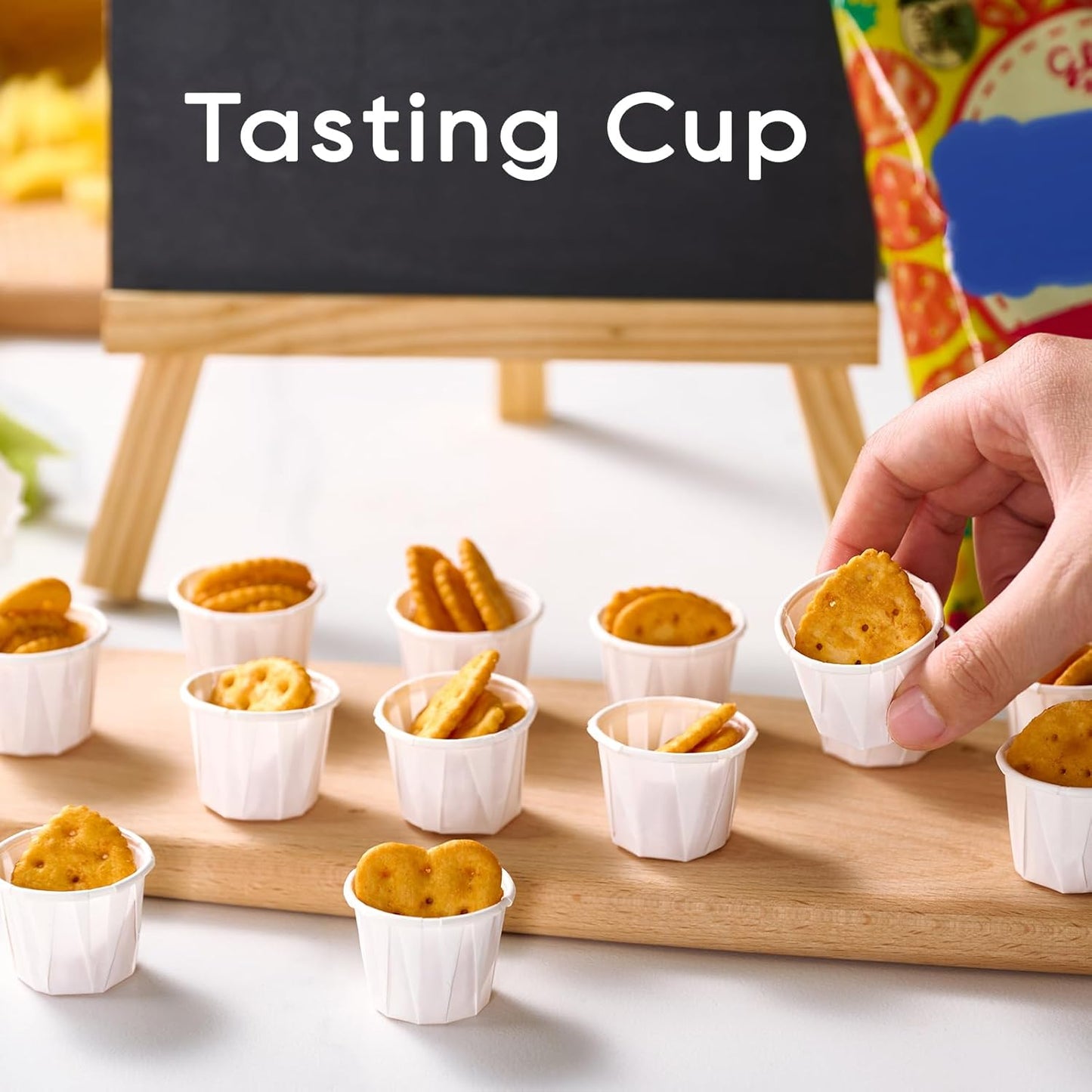 500 Pack 0.75 oz Disposable Paper Souffle Medicine Cups, 3/4 oz Sample Cups for Tasting Pills, Food Dessert Services, and Condiments