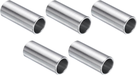 5pcs Stainless Steel Spacer 1/2" Bore x 5/8" OD x 1-1/2" Length Screw Standoff Bushing Plain Finish Round Metal Spacer for 1/2 Screws Bolts and Rods