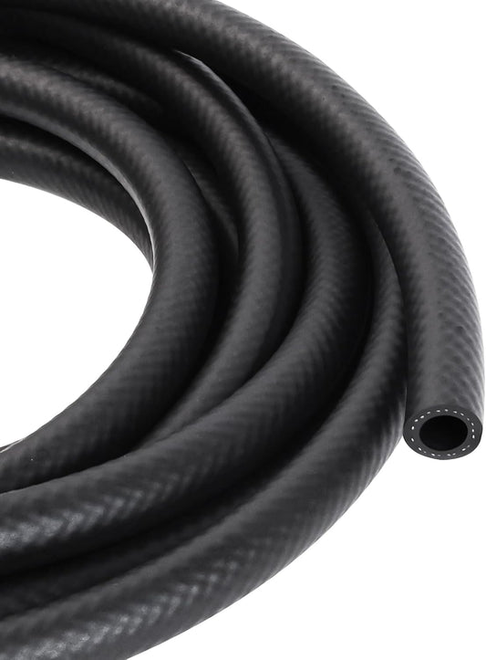 1/4 Inch ID NBR Rubber Hose, 10 Feet Fuel Hose Line Transfer Hose for Small Engine Black