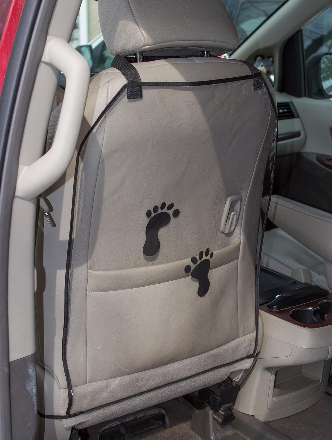 Car Seat Protector Kick Mats, 2 Pack - 18" x 24" - Protects car Seats from Footprints and Stains, fits Over The Seats of Most Cars, Trucks, and SUVs. Made of Durable Polyester.