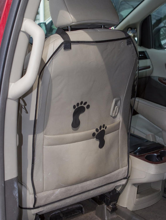 Car Seat Protector Kick Mats, 2 Pack - 18" x 24" - Protects car Seats from Footprints and Stains, fits Over The Seats of Most Cars, Trucks, and SUVs. Made of Durable Polyester.