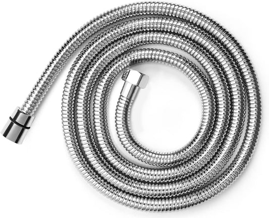Shower Hose Extra Long 118 Inches 304 Stainless Steel Handheld Shower Head Hose,tandard G1/2（0.8” or 20mm）Connector(Chrome)