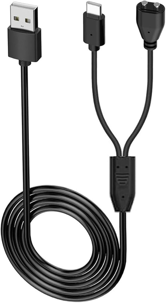 Charger for Jugbow/Delupet/Yawpet Dog Training Collar, Magnetic Charging Cable for DT-61/66/67/68/72/73 Shock Collar and Remote (3.3ft/1m)