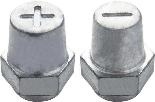 5/16"-18 Thread Female Lead Battery Terminal Post Adapter Battery Terminal Charging Posts for 5/16"-18 Stud Extension, Pack of 2