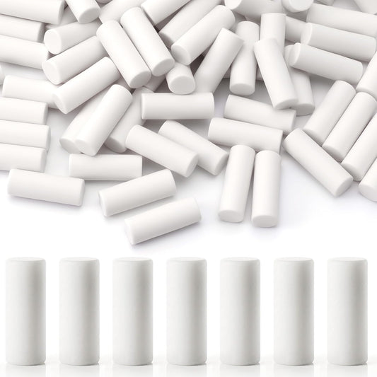 50pcs Mechanical Pencil Eraser Refills, Universal Twist Erase Eraser Refills Traceless Replacement, Pen Erasers Bulk Correction Supplies for Propelling Drafting Japan Pencils- White