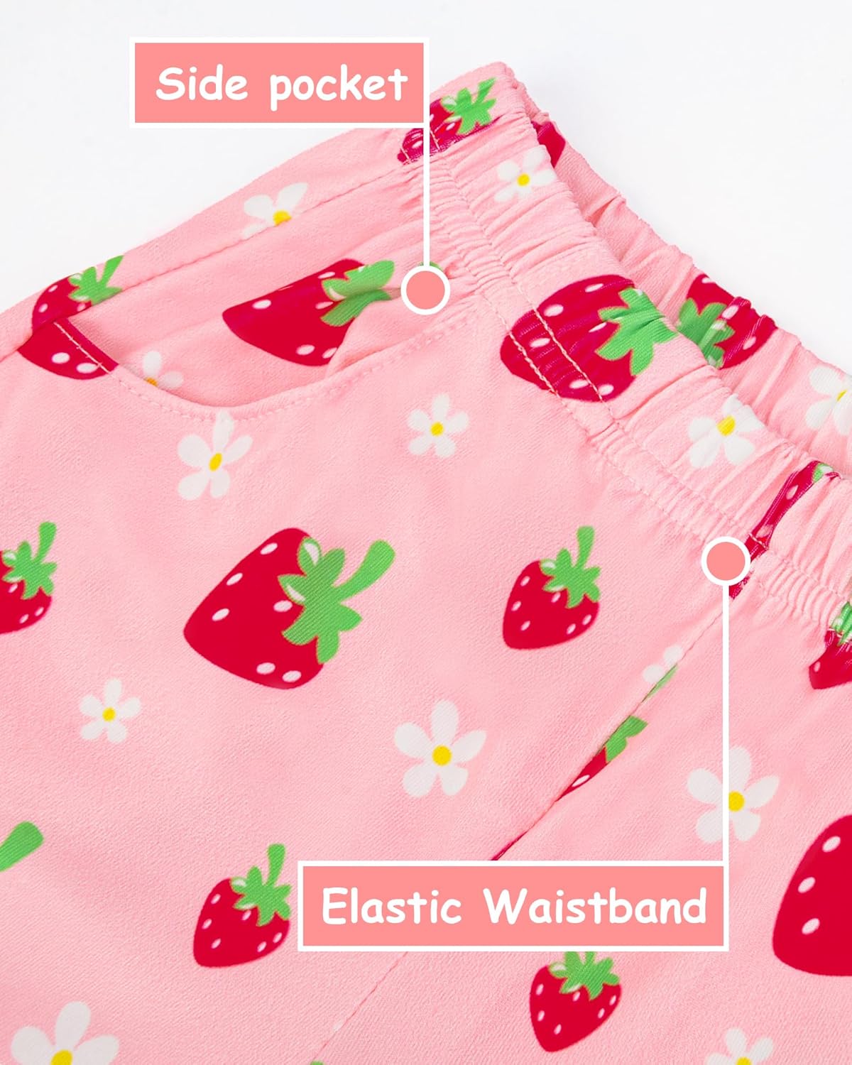 Girls Pajamas Short Sleeve Toddler Summer Pjs Girls' Sleepwear 2 Pieces Lounge Sets Kids Clothes 3T-14Y