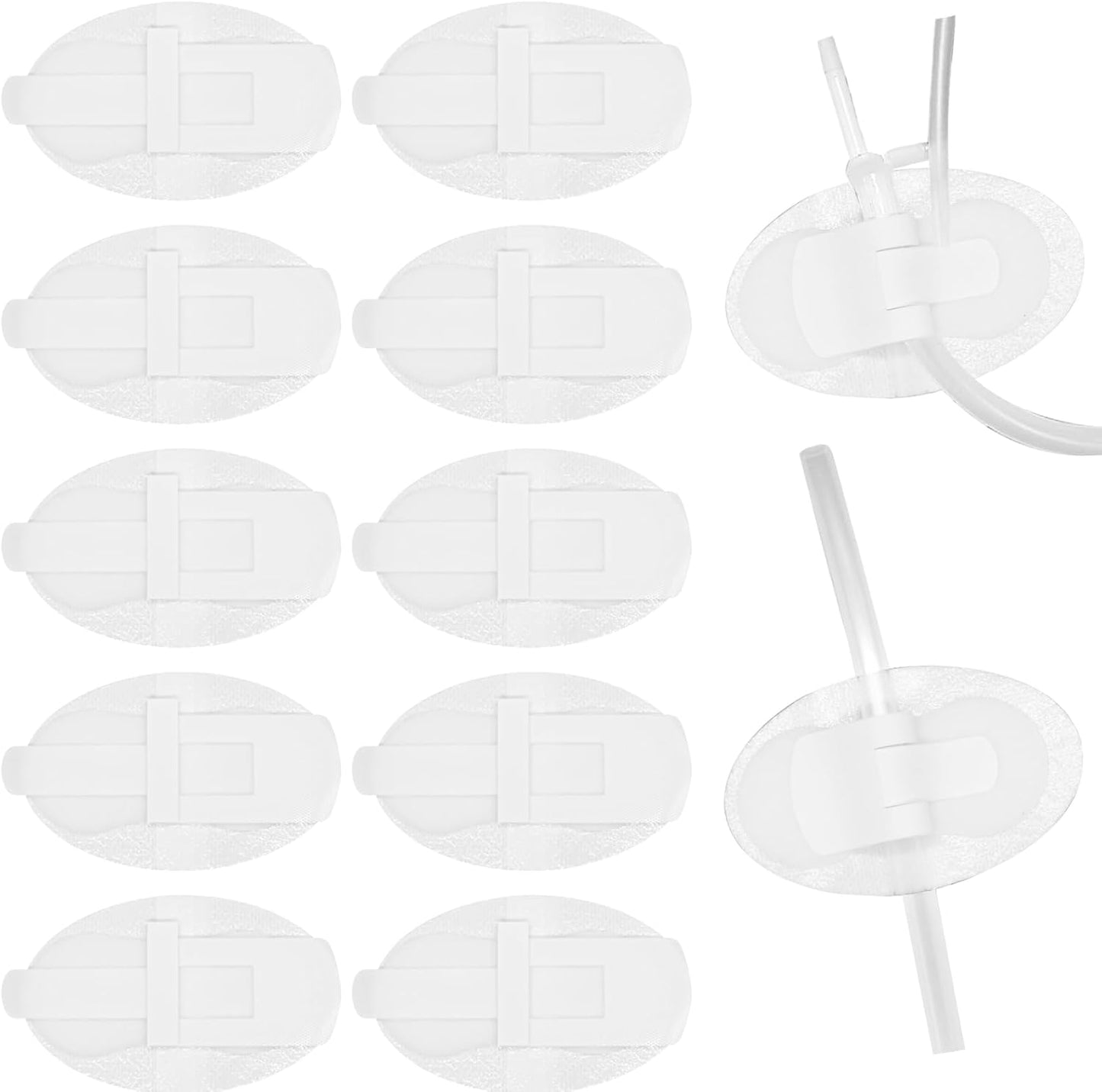 10Pcs Foley Catheter Stabilization Device, Urinary Catheter Leg Bag Holder, Adhesive Catheter Urinary Leg Bag Legband Holder, Urinary Catheter Hook and Loop Fixing Device Sticker Catheter Supplies
